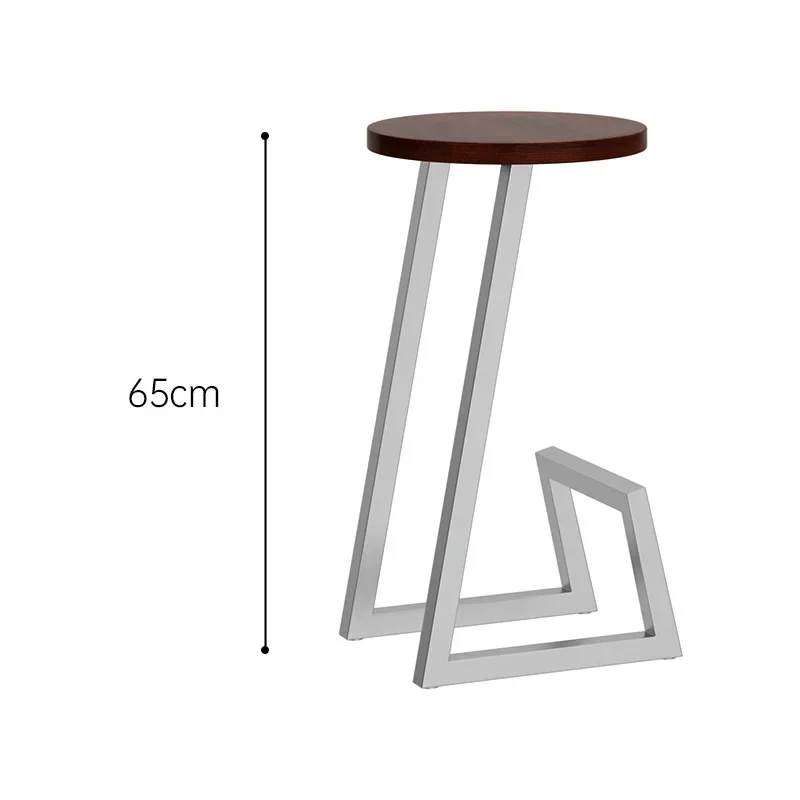 Nordic Minimalist Bar Stool, Creative Restaurant Seats, Iron High, Footed Dining Chairs, Versatile Scene, Counter Stools, Alien