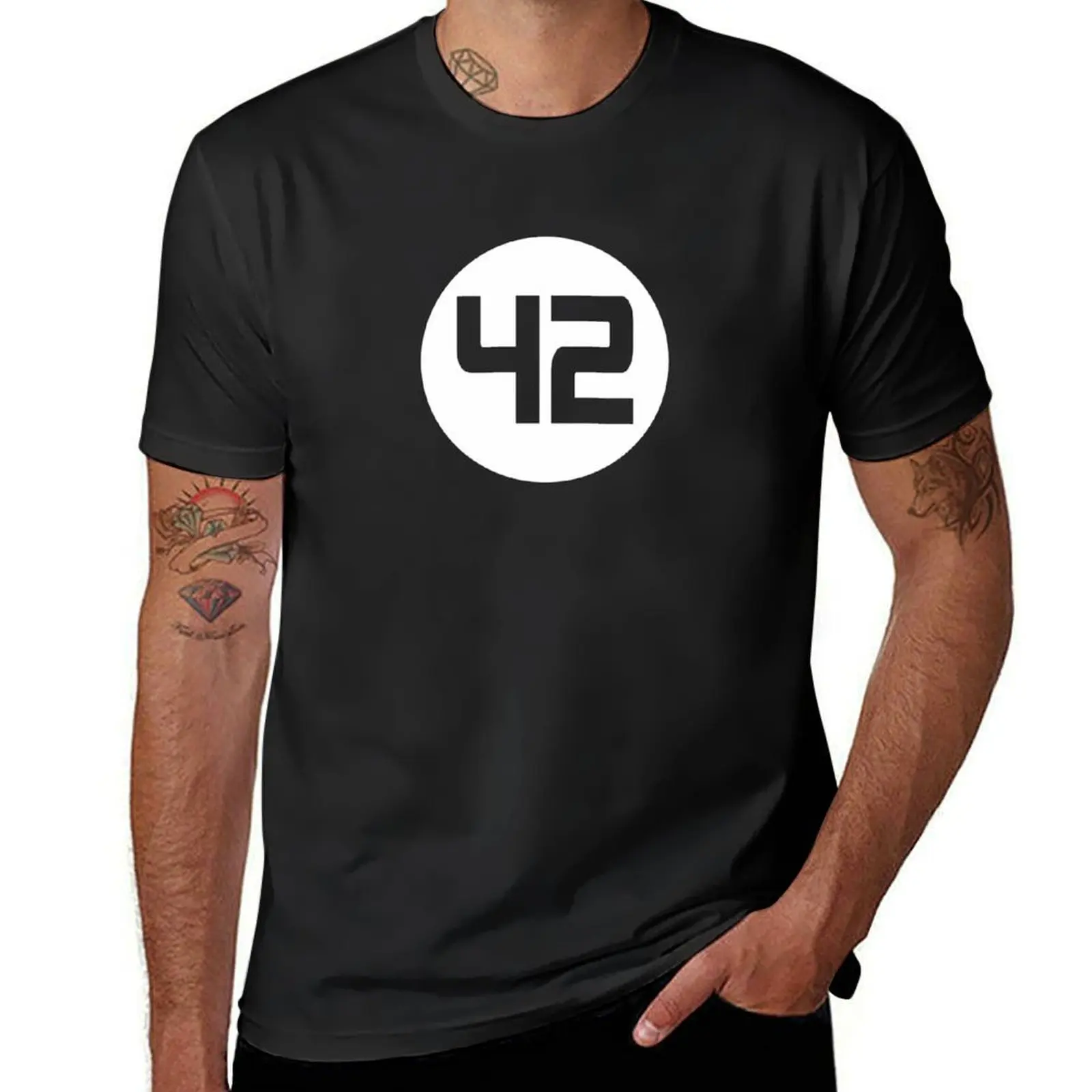 42 T-Shirt blacks quick-drying tops boys whites men t shirts