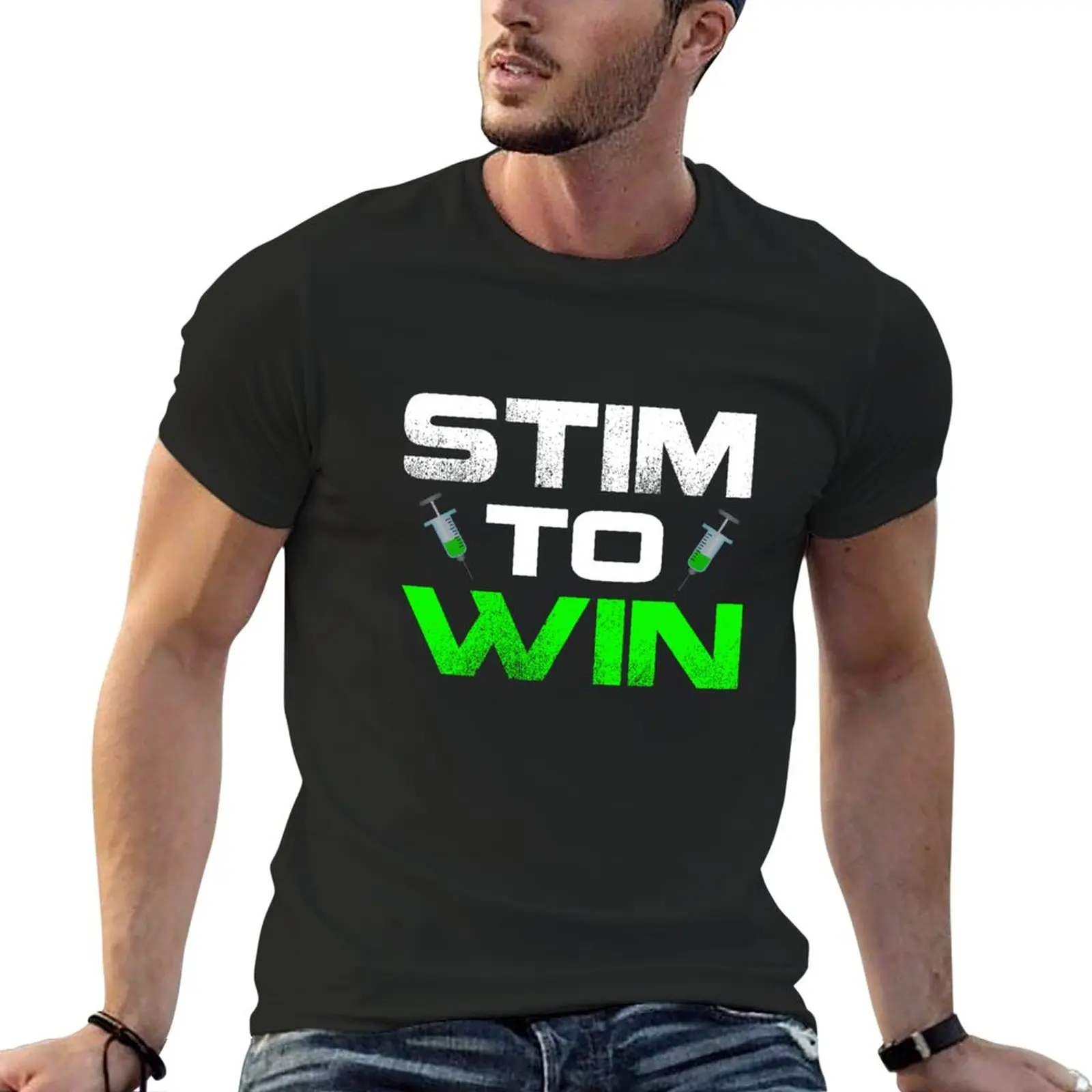 

Новинка, футболка Stim to Win, летние топы для мальчиков, белые футболки, футболки для мужчин