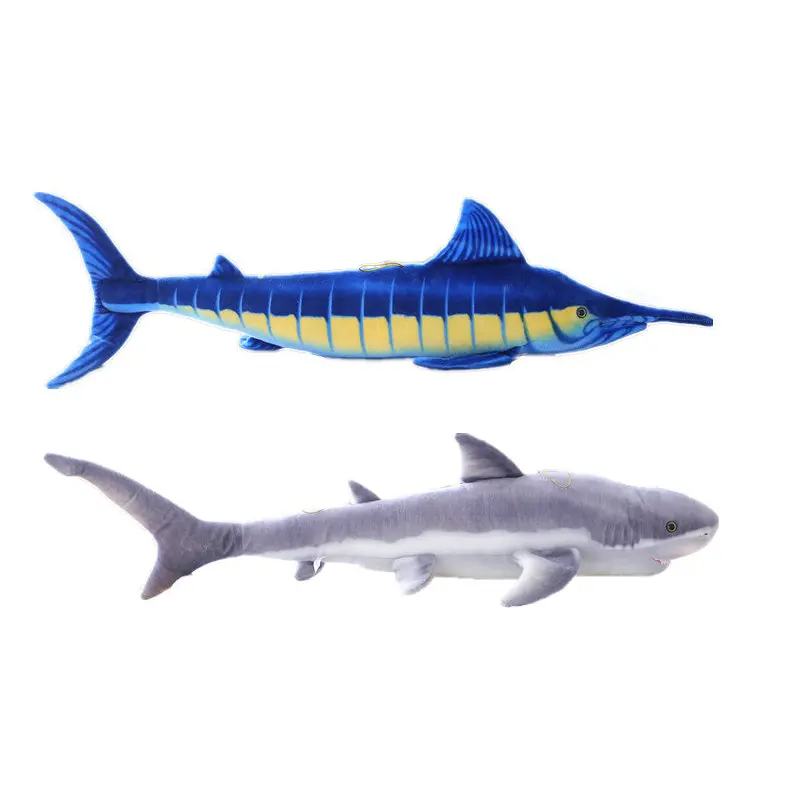 Hoewpi Cute Shark Plh Toys Pillow - 16'' Plh Shark Mommy With 3 Babies, 4PCS Soft Stuffed Animal Shark Plhie Doll Pillow For Kids Sea Animal Fans Valentines Birthday Gift Decor