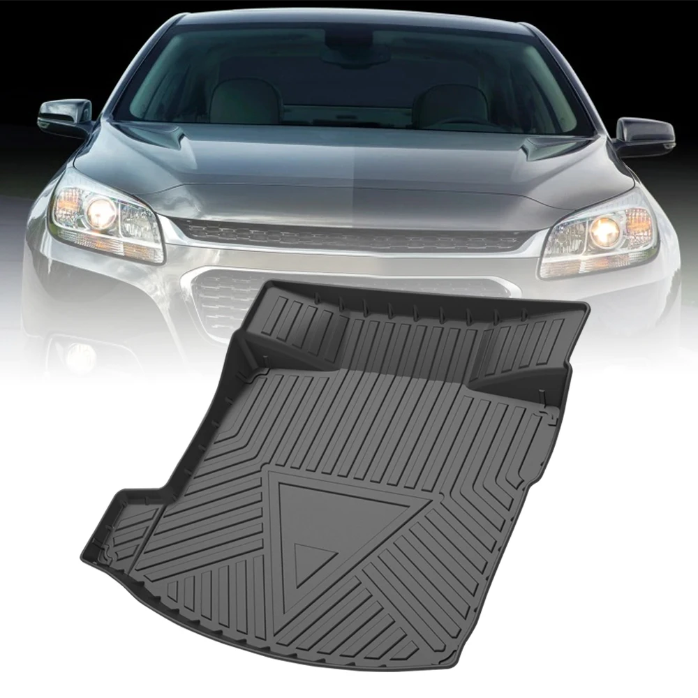 

TPE Car Trunk Mats For Chevrolet Malibu 2013-2015 Trax 2015-2021 Rubber Cargo Liner Laser Measured Waterproof Protective Pads