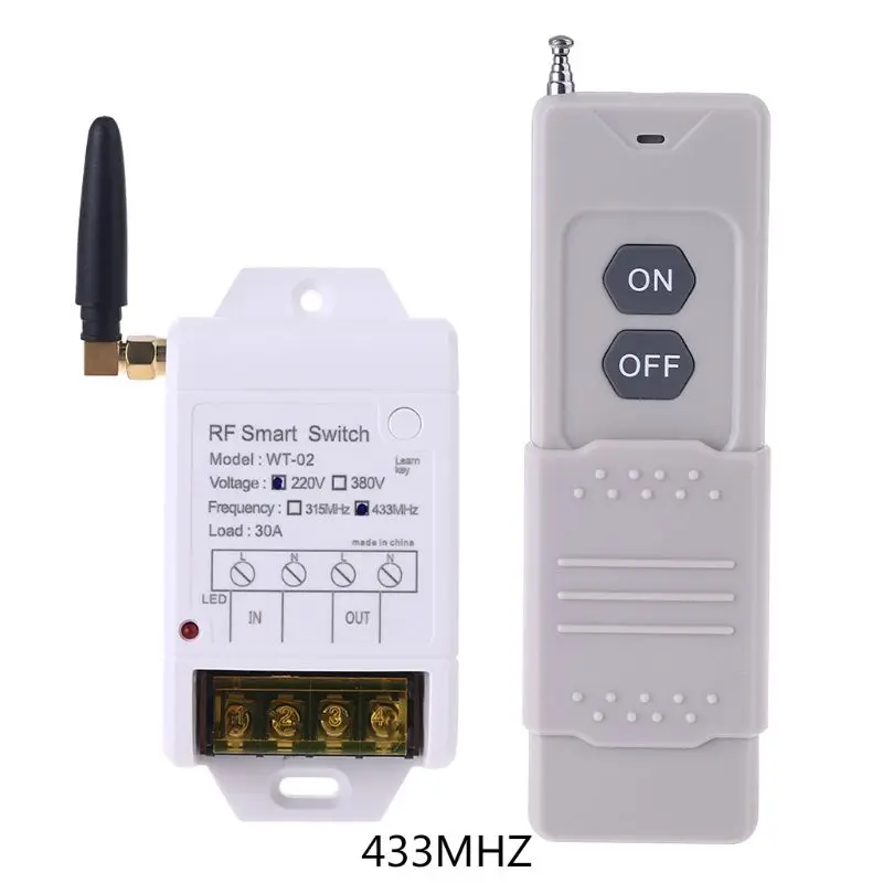 AK-WT-02 30A 무선 원격 제어 스위치 수신기 896C 수신 고감도