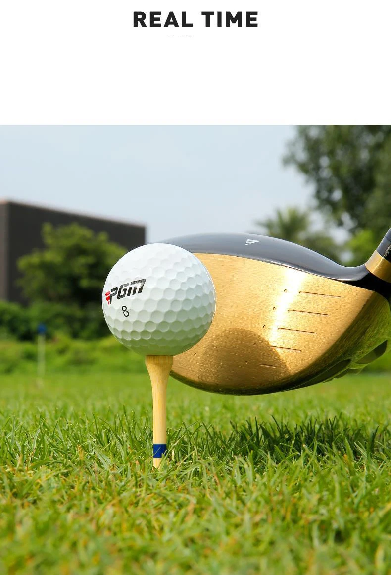 PGM Golf Bamboo TEE Adjustable Height Ball Studs Long and Short Ball Ladders Golf Supplies Depth Marking Tee Golf Supplies