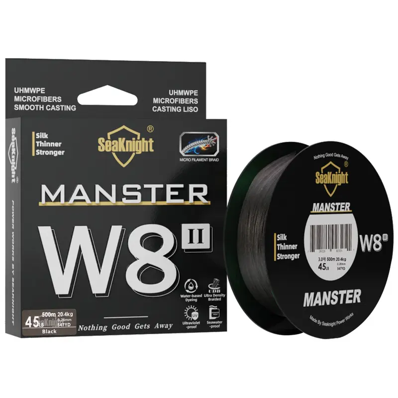 SeaKnight NEW MONSTER/MANSTER W8 II 150M 300M 500M 8 Strands Casting Braid Fishing Line 15LB-100LB Smooth Multifilament PE Line - Image 8