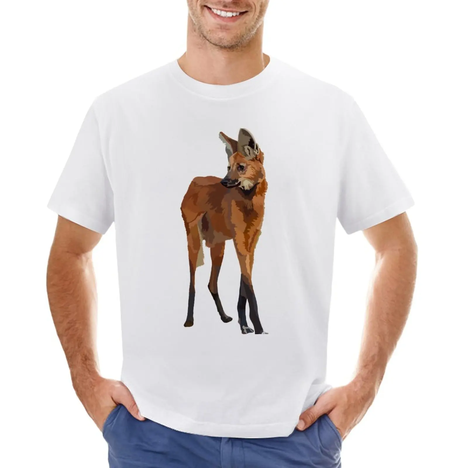 

M is for Maned wolf T-Shirt plain vintage clothes for men