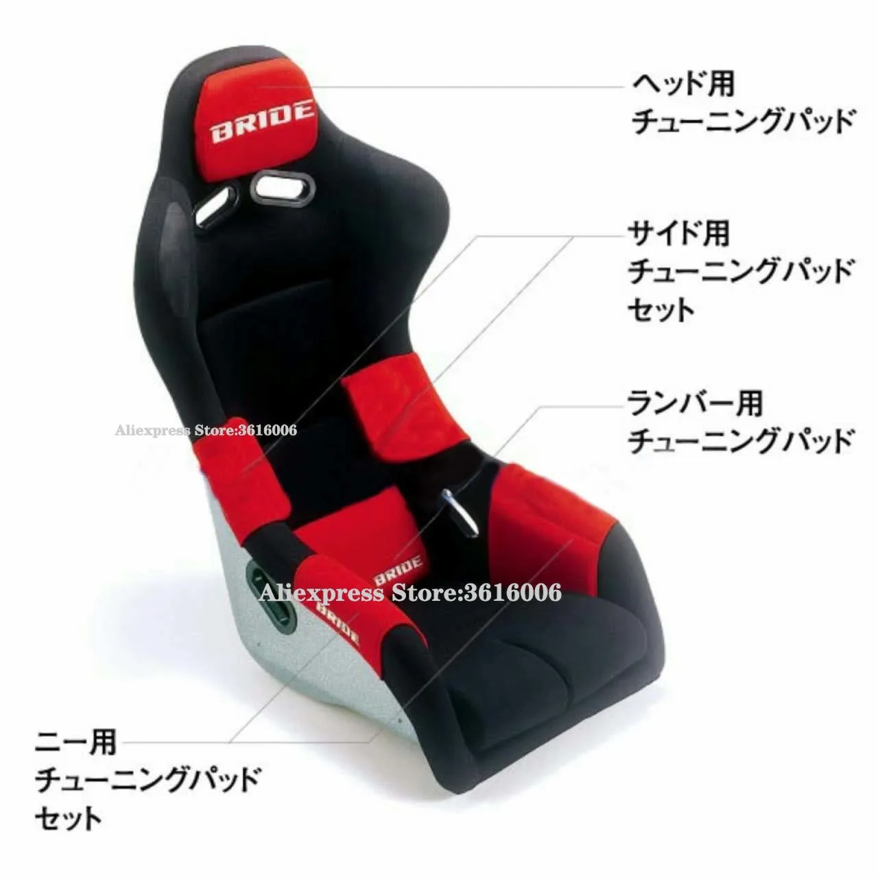 1X JDM RECARO BRIDE Racing Tuning Pad For Head Rest Lumbar pad Cushion  Bucket Seat - AliExpress