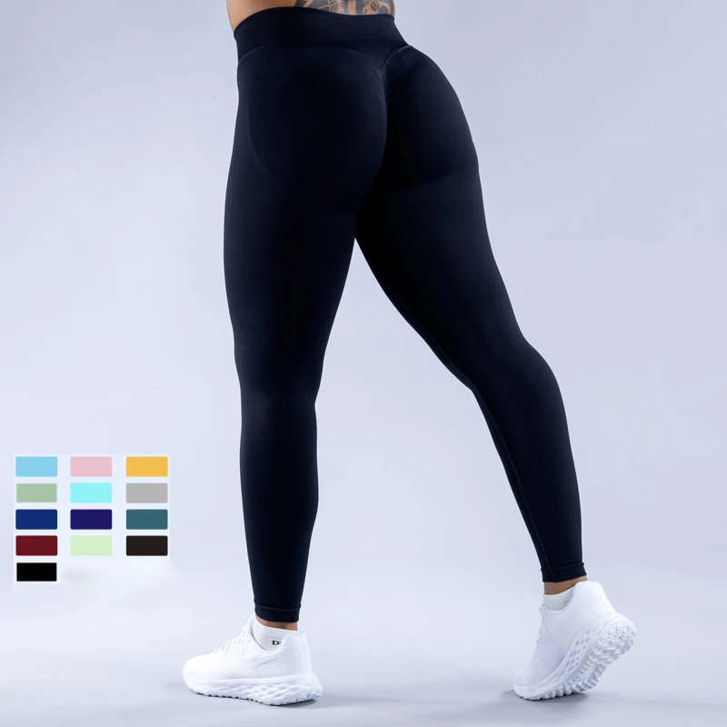 SHINBENE Recoil Anti-Tear Scrunch Butt Lifting Tech Seamless Booty Leggings High Waist Hip Contour Workout Yoga Pants 3
