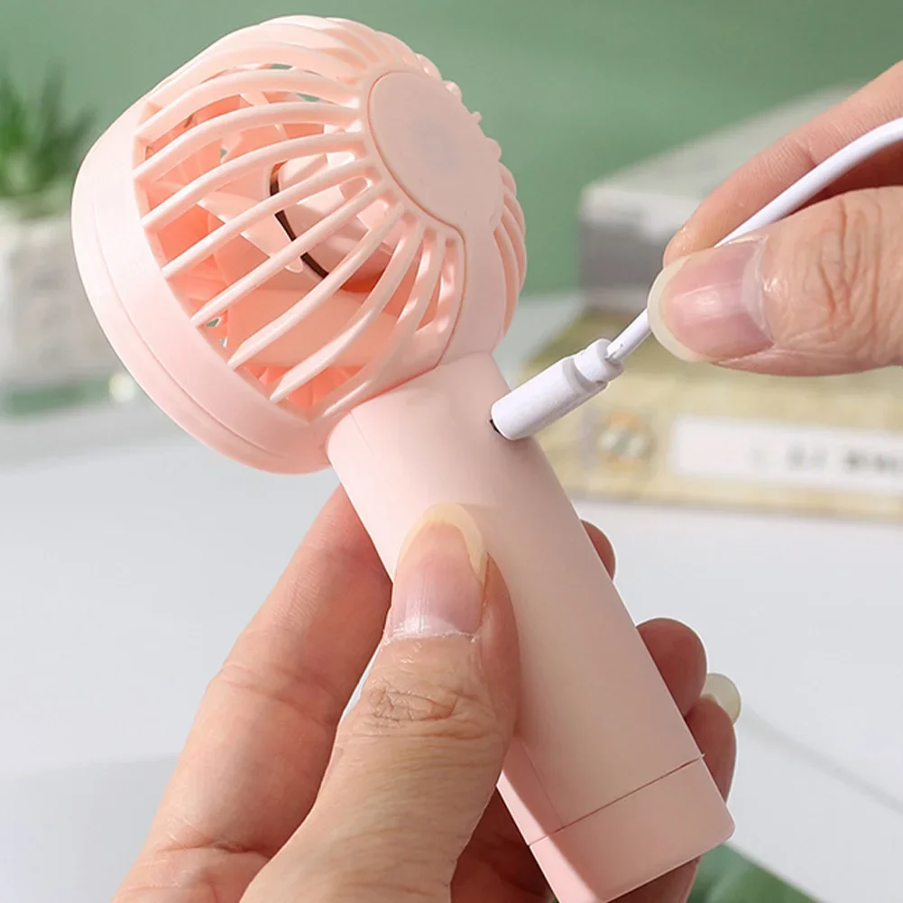 Portable Handheld Usb Rechargeable Mini Desk Cooling Fan Travel_voghion.com