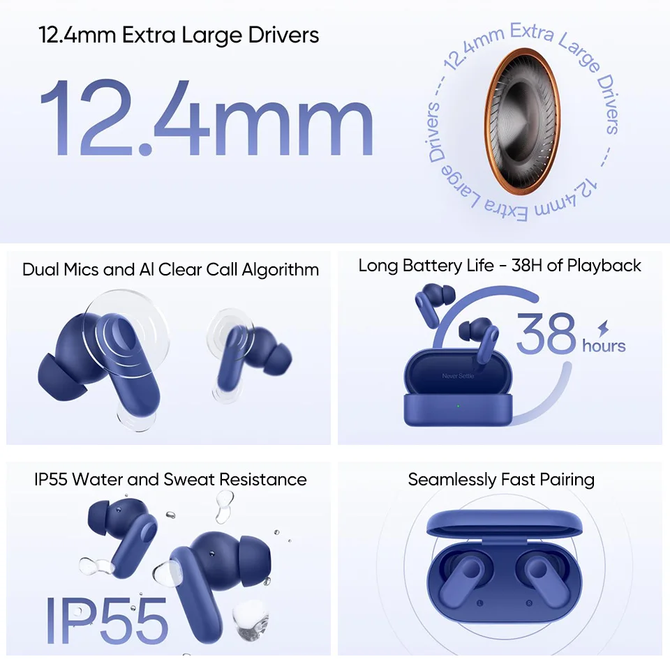 OnePlus Nord Buds 2R Wireless Earbuds Upto 38 Hours Playtime Price In Pakistan