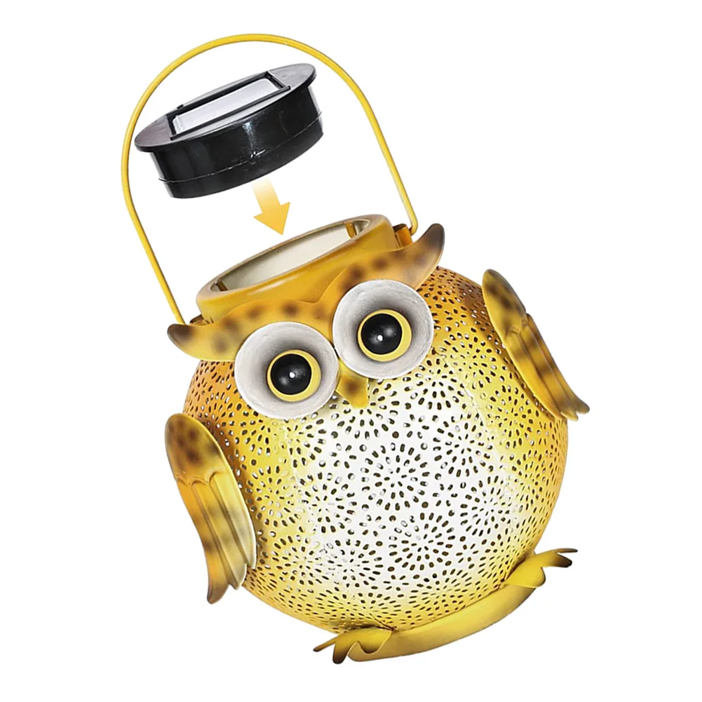 Iron Art Solar Hanging Lantern IP44 Waterproof Garden Decor