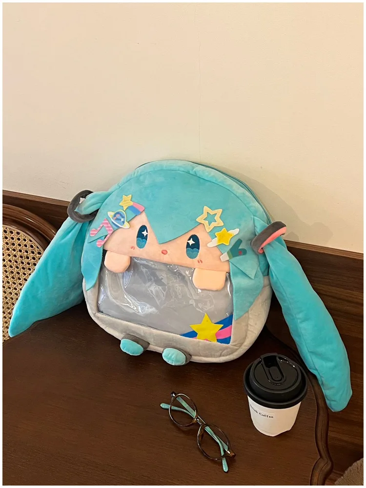 Charming Fufu Miku Cartoon Backpack - Large-Capacity Ita Bag