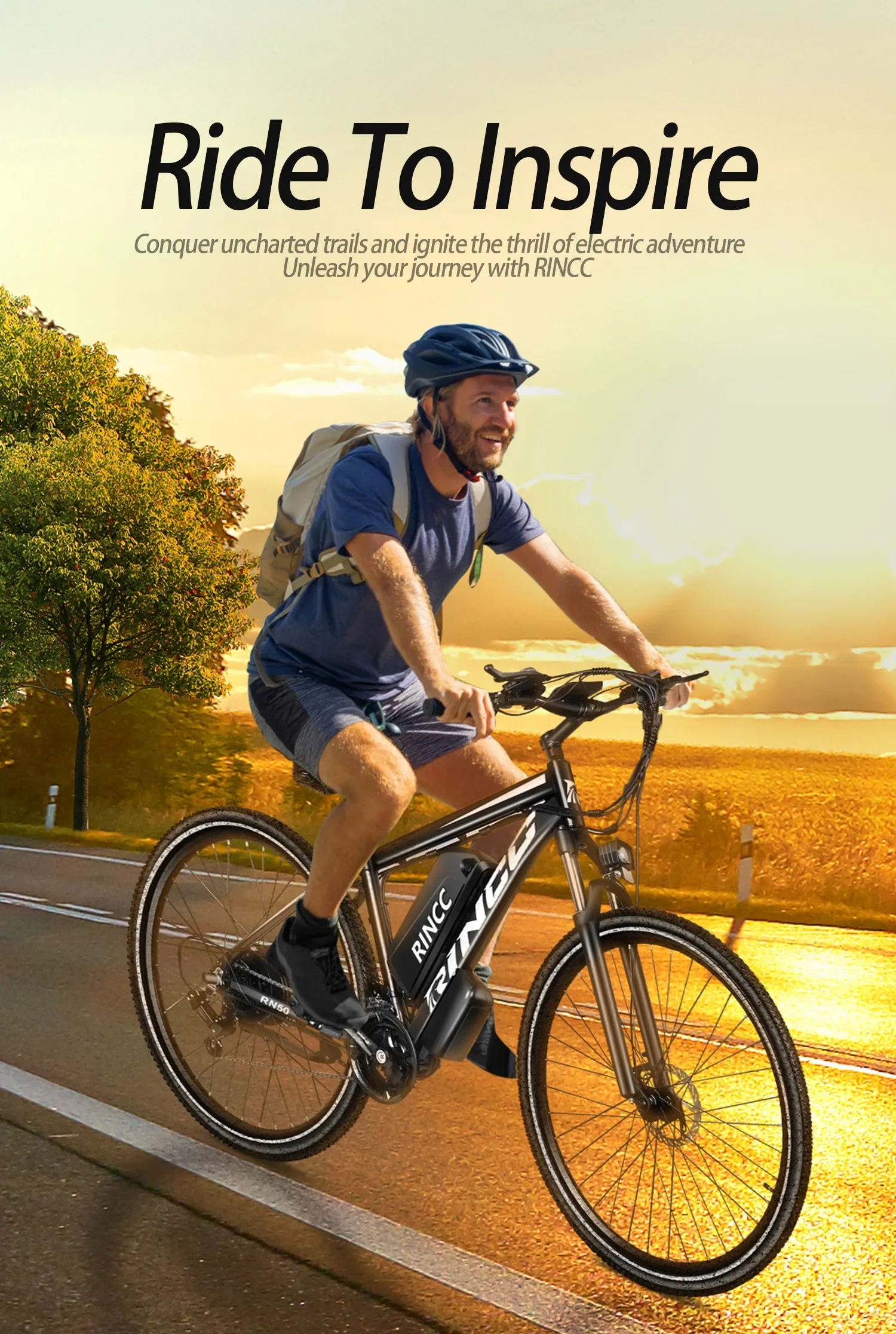 Rincc RN50 Elektrofahrrad, 48 V, 15 Ah, 50 km/h, 65 Nm Drehmoment, 21-Gang-Elektro-Rennrad, 29 Zoll Fat Tire Mountain Ebike, City Commuter – Detail 1