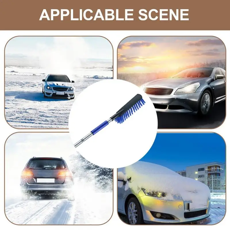 Windshield Ice Scraper Multifunctional Car Scraper Snow Brush Car Snow Brush Portable Remover For