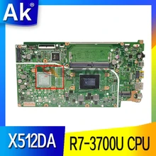Motherboards X512D Laptop motherboard für ASUS X512DA X512DK X712DA F512D F512DA 100% TEST original mainboard R7-3700U CPU