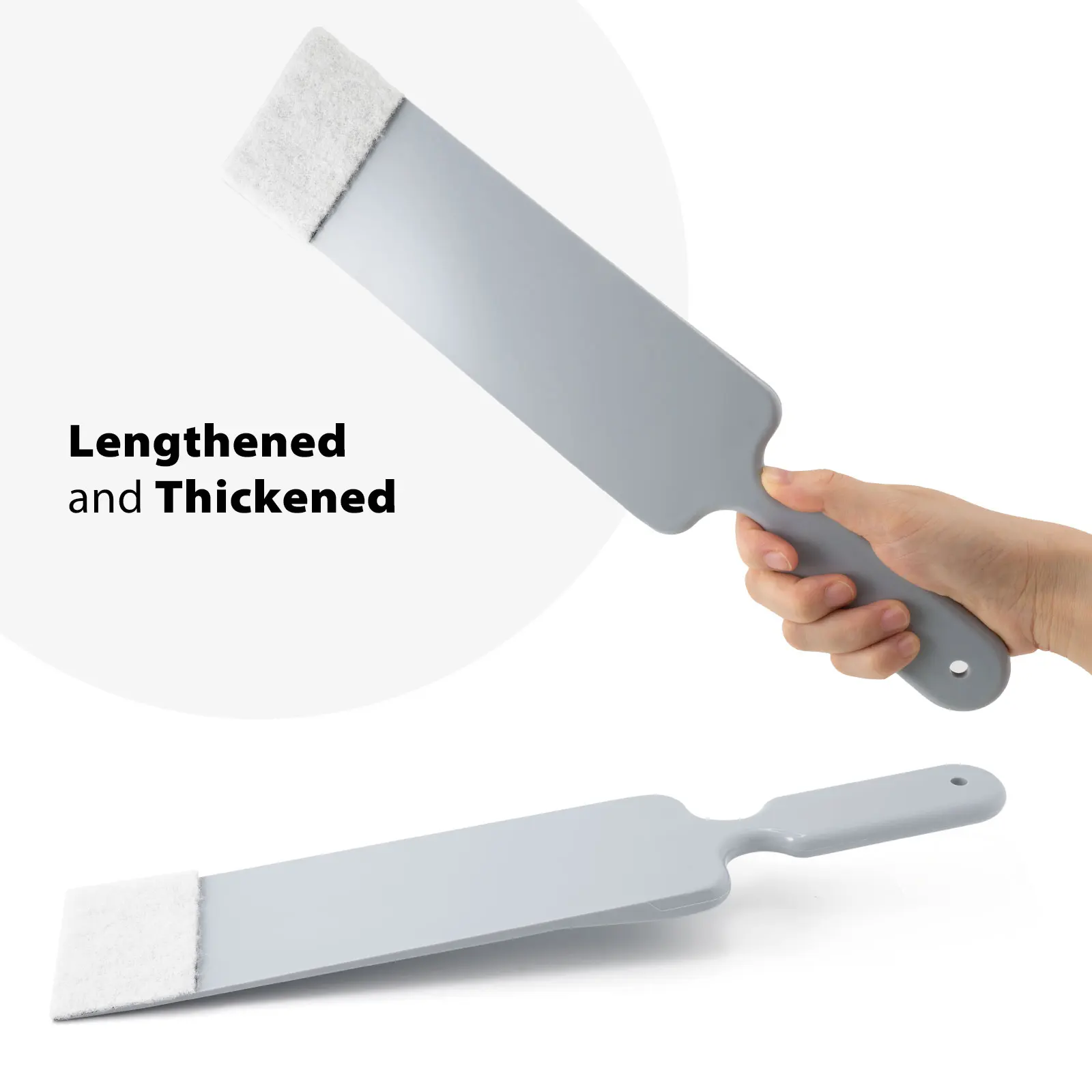 8-Inch Silicone Squeegee With Extendable Handle (16"-45") - Streak-Free For Car Windows, Bathroom, Glass Cleaning