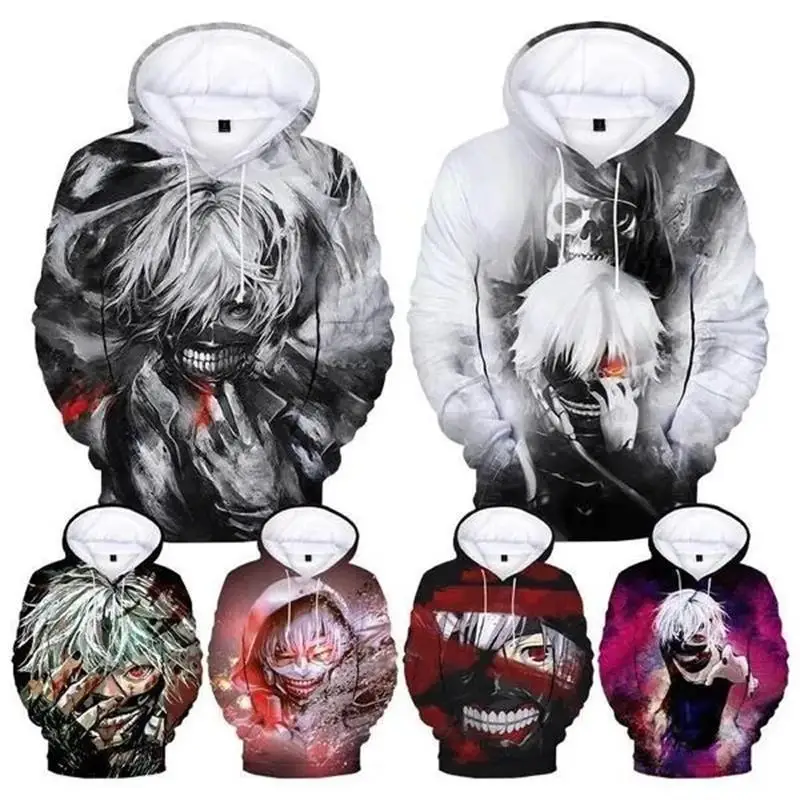 

Tokyo Ghoul CCG Anime Hoodie Men 3D Manga Kaneki Ken Printed Hoodies Womens Clothing Harajuku Fashion y2k Pullovers Hooded Hoody