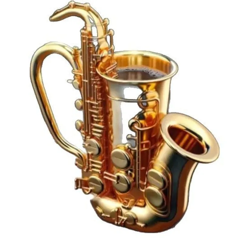 Premium Creative Coffee Mug - Unique Musical Instrument Design, High-End Gift & Desktop Ornament