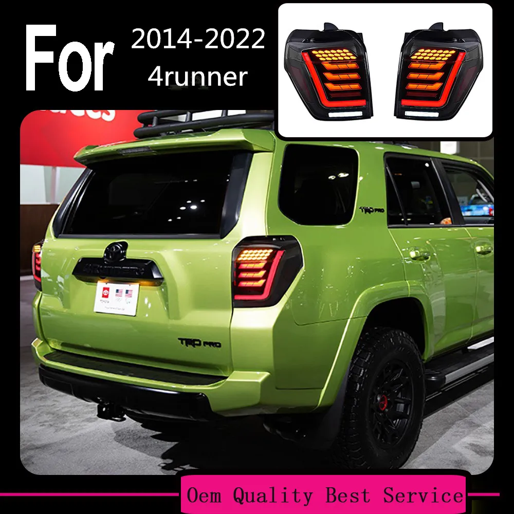 

2Pcs Vehicle Taillight Assembly LED Rear Tail Light For Toyota 4runner 2014-2022Running Light + Brake + Reverse + Turn Signal