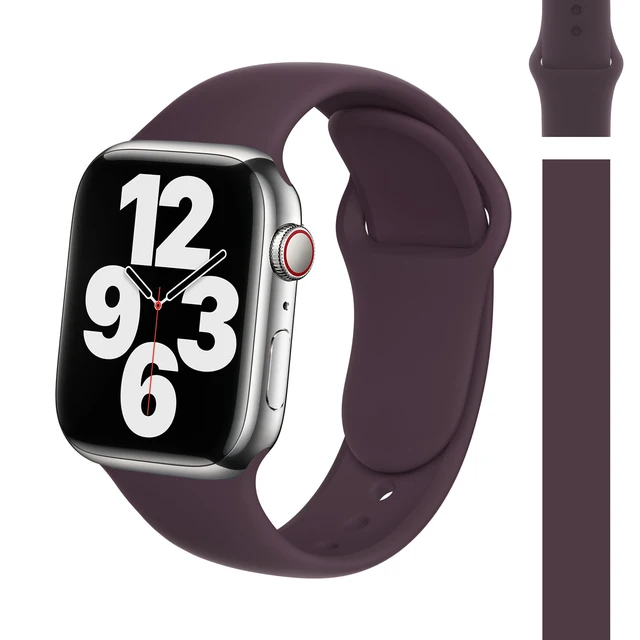 Silicone Strap for Apple Watch Band 45mm 41mm 44mm 40mm 42mm 38mm Correa Watchband Armband Bracelet iWatch Series 7 SE 6 5 4 3 2 51