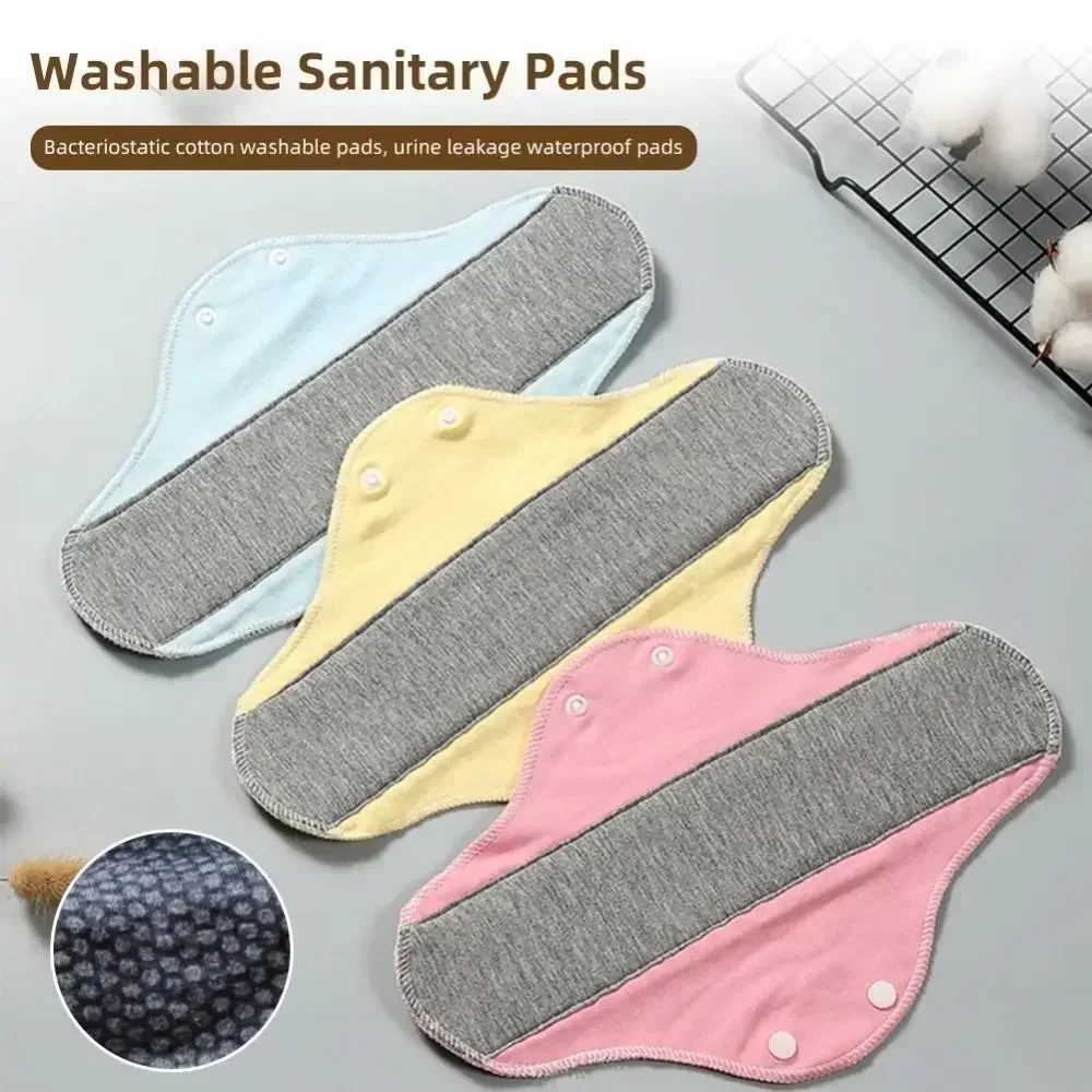 Reusable Adult Diaper Non-slip Soft Washable Panties Menstrual Cloth Sanitary Feminine Hygiene Pad Period Cotton Panty Liners
