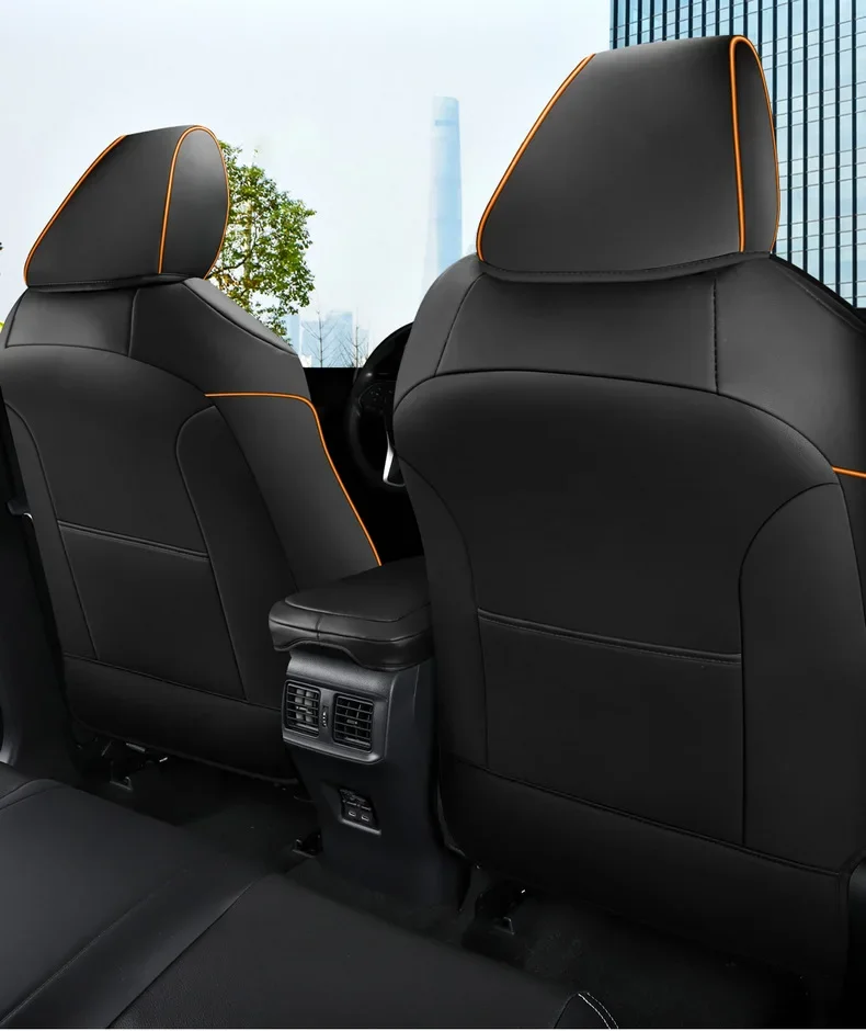 Originální auto 1: 1 design auto Seat kryty plný sada pro Toyota RAV4 2020 2021 2022 2023 hybrid/gasoline kůže ochranný sada