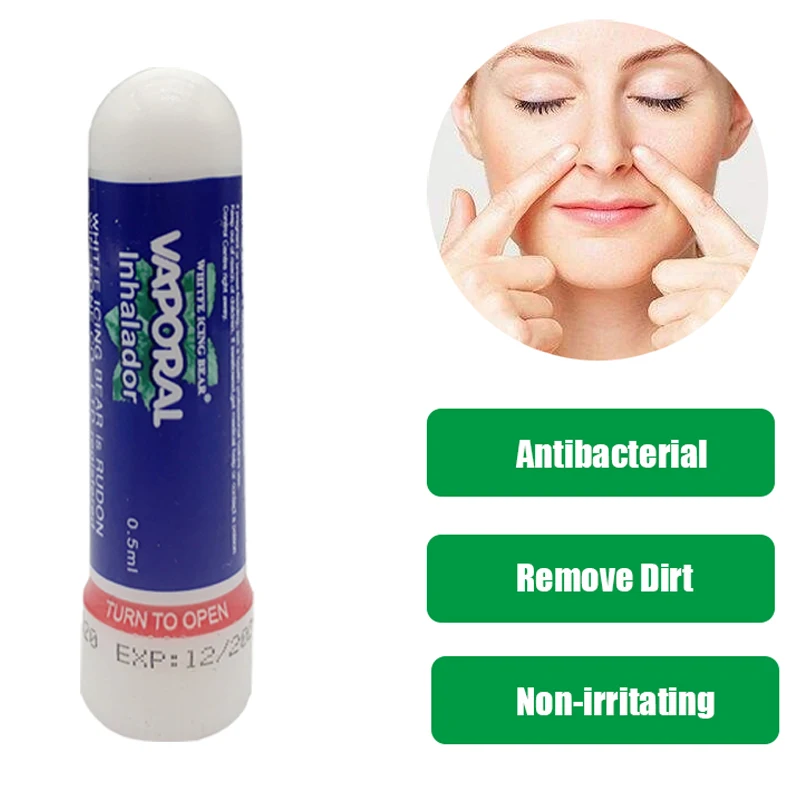 

Thailand Nasal Inhaler Stick Nasal Congestion Headache Cool Refreshing Cream Breezy Nose Massage Ointment