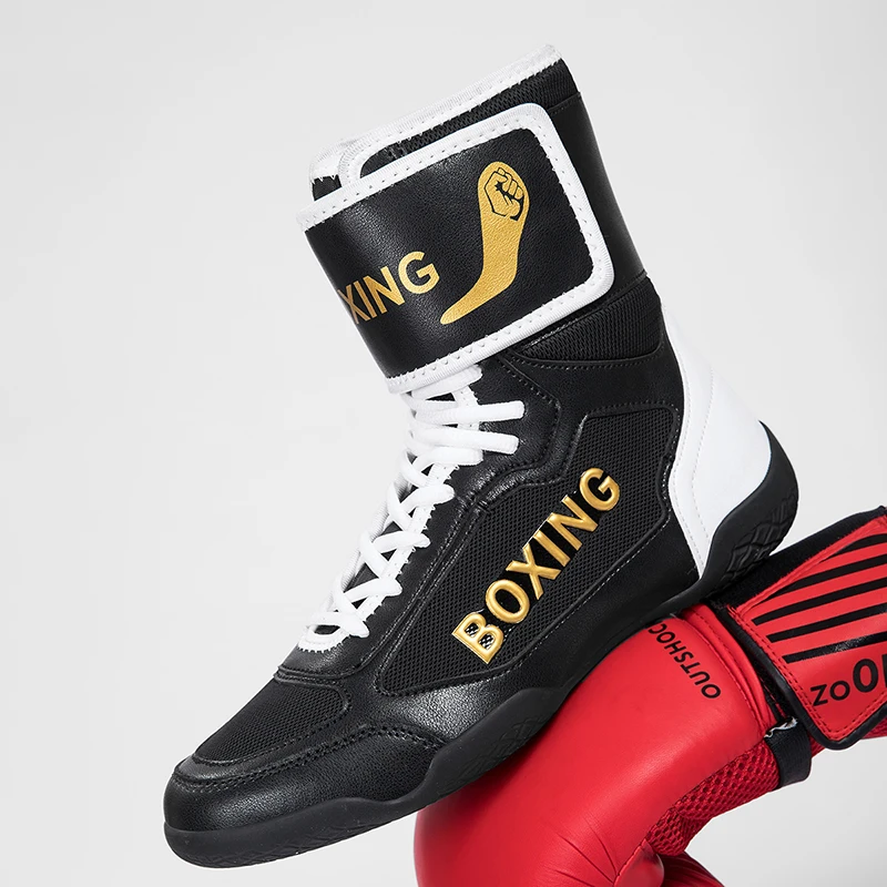 New Fighting Boxing Shoes Defense Men's Professional Wrestling Shoes Training Slip Adult Sports Wrestling Boots