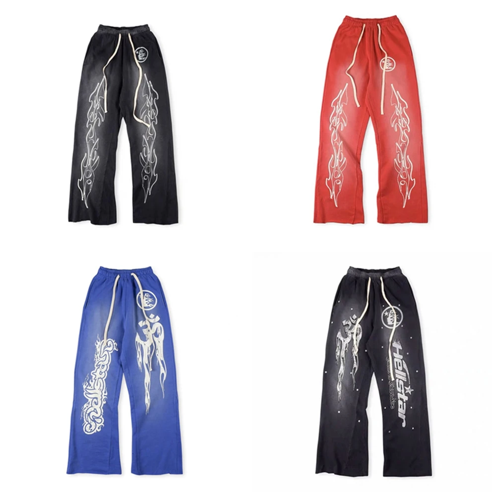 

Frog Drift American Style Hip Hop Streetwear Vintage Clothing Loose Casual Drawstring Pants Sweatpants Trousers For Men