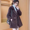 Thickened Lamb Velvet Jacket Women's Mid-Length Loose Slimming Fur Particle Velvet Coat Polyester Fiber Full Sleeve Long Coat