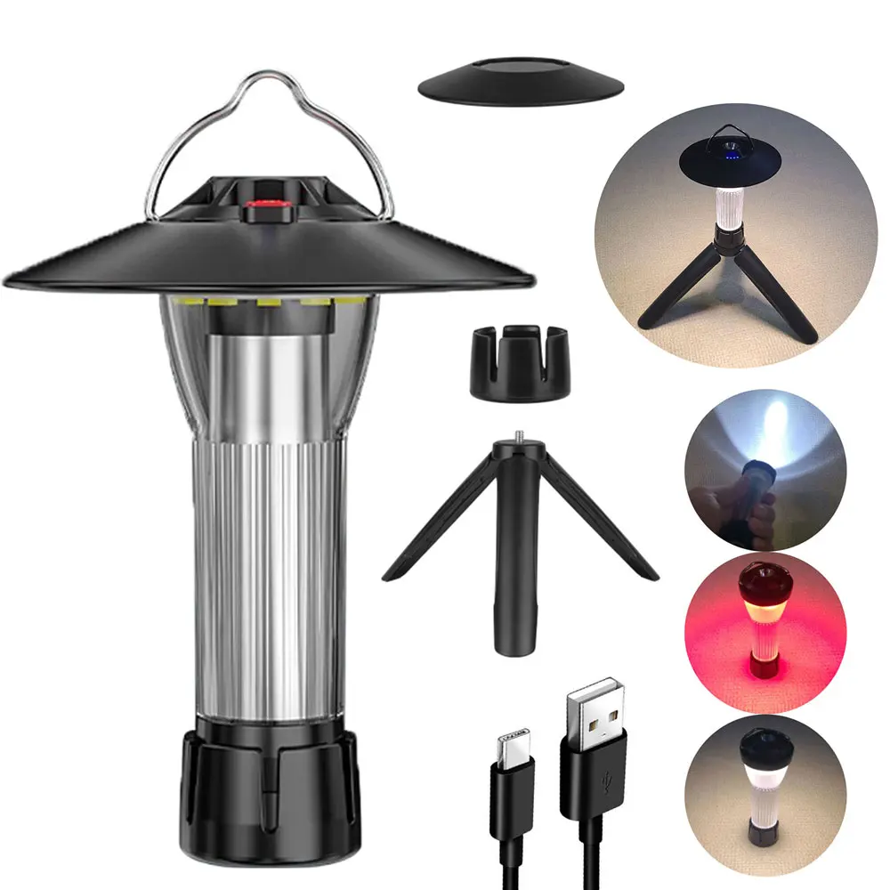 3000mAh Camping Lantern with Magnetic Base Similar To Blackdog Goal Zero Lantern 5 Lighting Modes Led Flashlights Emergency Lamp camping light portable flashlight portable lanterns camping lamp camping lantern emergency lights portable torch