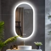 Oval LED Bathroom Mirror Smart Mirrors Dimmable 3 Colors Anti-Fog Light Memory IP65 CRI95 Large Wall Mounted Mirror 32 x 20 in 2