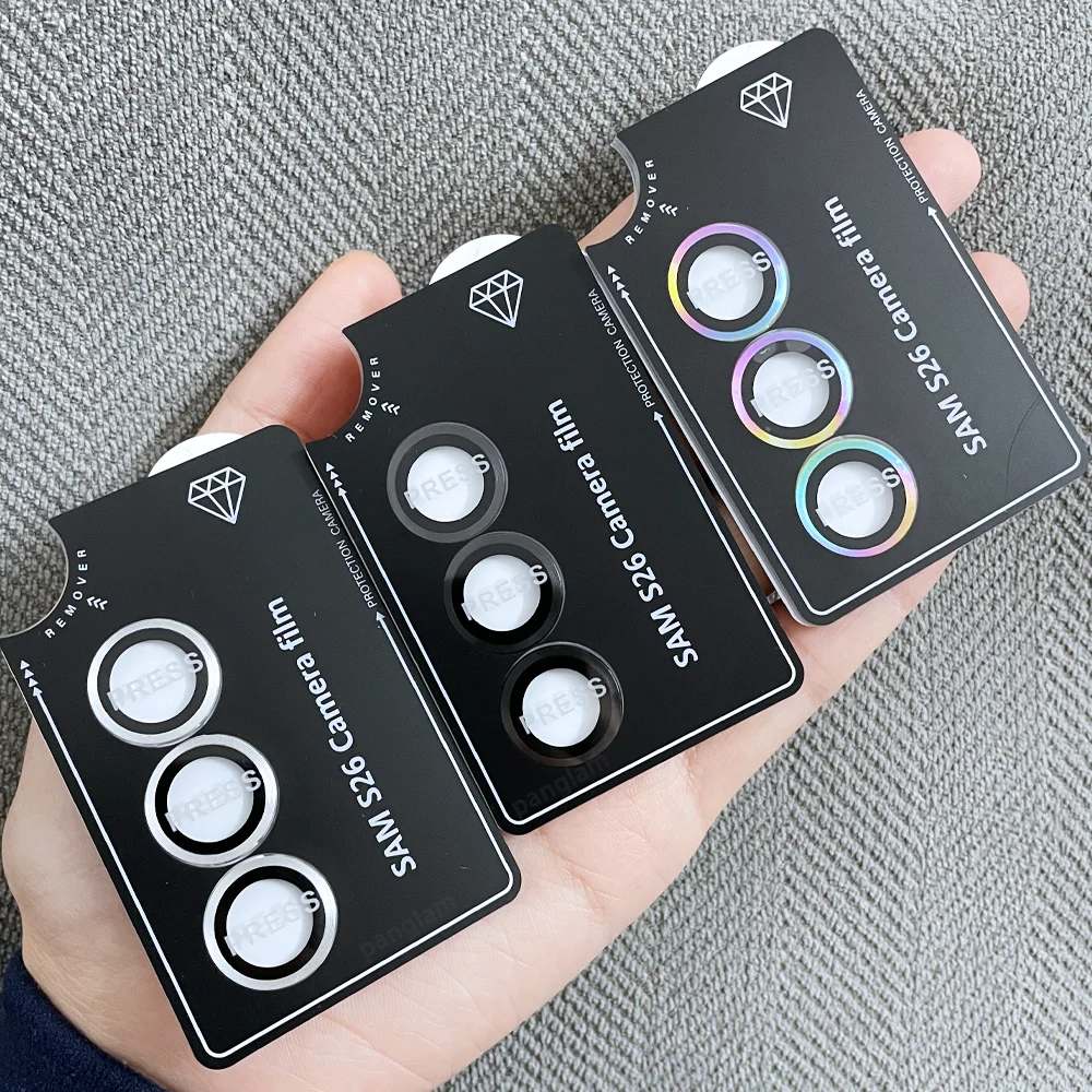 Premium Camera Lens Protector Ring with Tempered Glass Cover and Easy Removal Tool