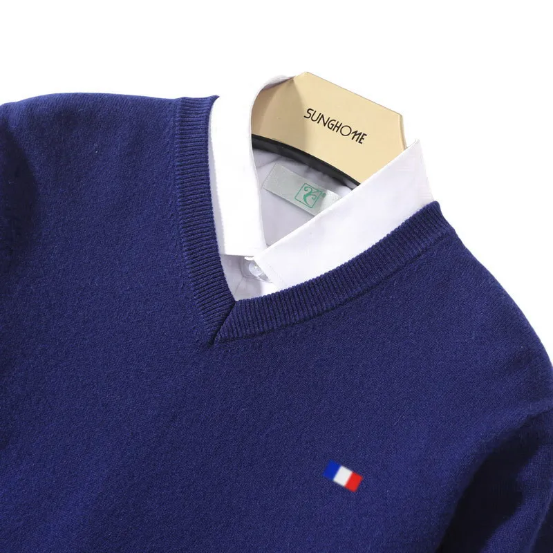 Cashmere Sweater Pullover V-Neck Men's Autumn Winter Cashmere Woollen  Warm Jumper Pull Homme Man Hombres Sweater Plus Size 5XL 2
