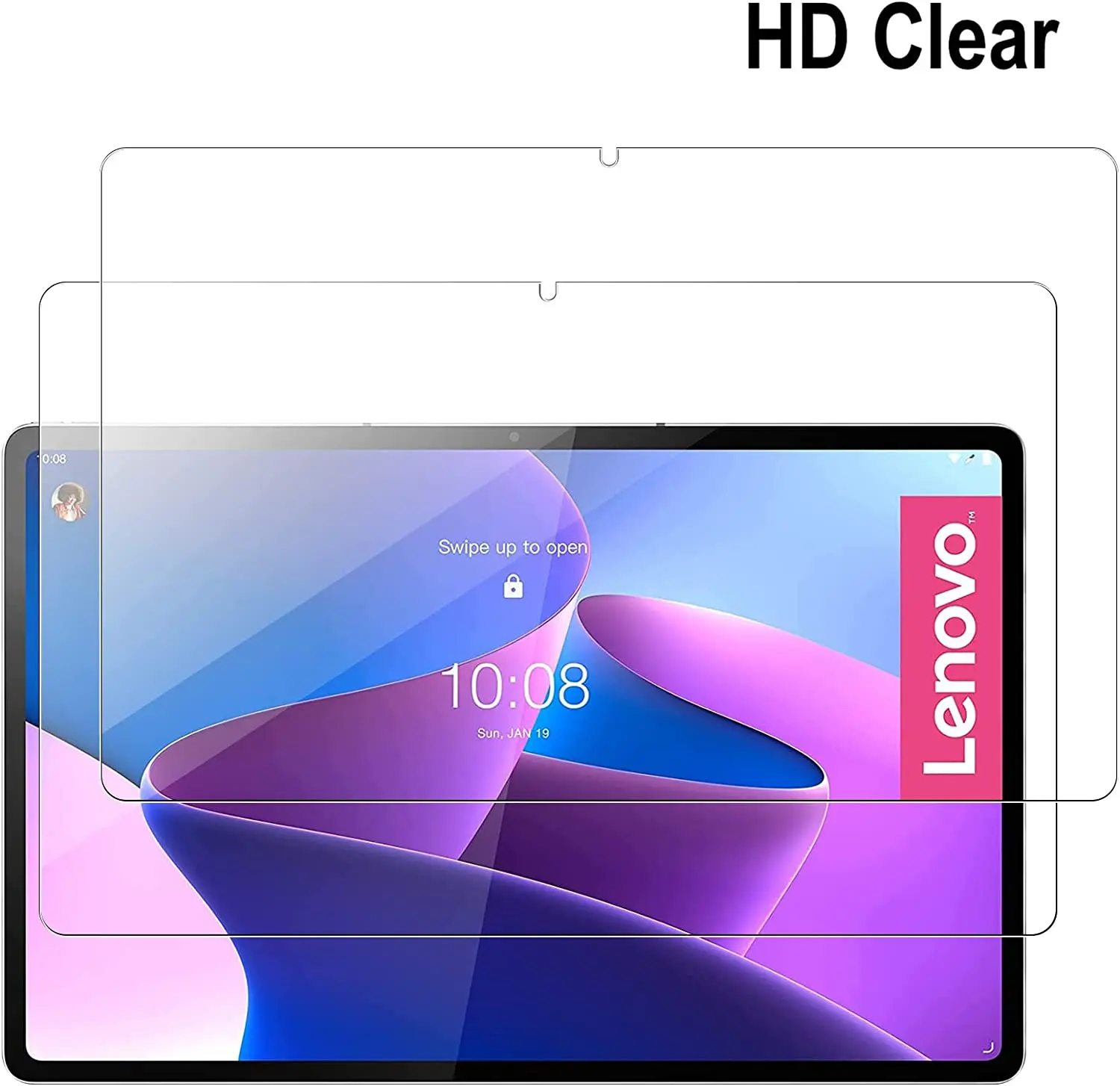 2pcs Screen Protector Tempered Glass For Lenovo Tab M10 Plus 3rd Gen 10.6'' 2022 TB-128FU TB-125FU Full Coverage Tablet Film 3