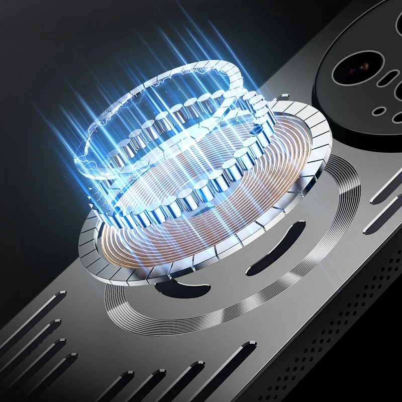 Premium Metal Heat Dissipation Magnetic Shockproof Case - Aluminum Alloy Hard Cover