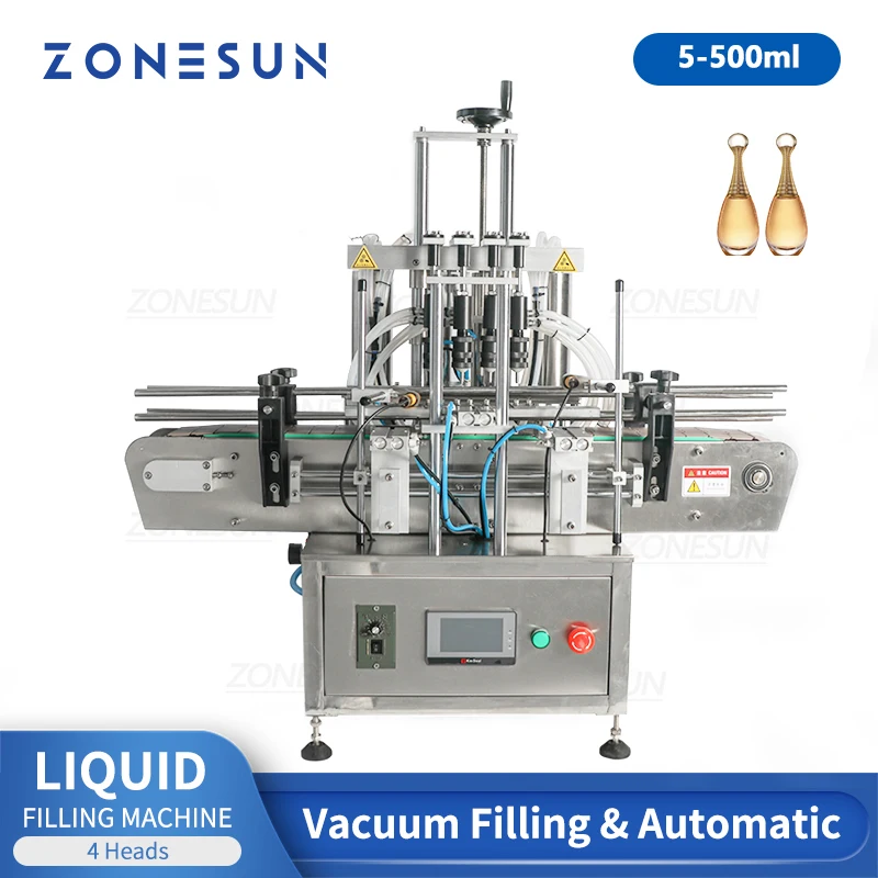 

ZONESUN ZS-DTZL500 5-500ml Desktop Automatic Vacuum Liquid Perfume Eye Drops Essential Oil Filling Machine