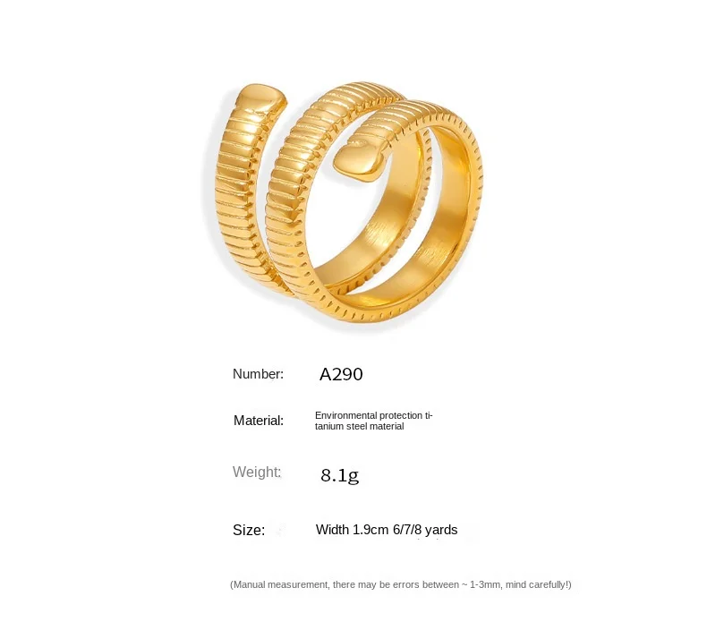 Neuer 3-Schichtiger Umrandeter Edelstahl-Ring mit Goldüberzug, Modischer Geometrischer Paarring für Dates, Farbechter Schmuck als Geschenk – Detail 9