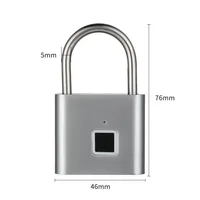 Keyless Electronic Fingerprint Smart Lock Door Super Long Standby Electronic Padlock Warehouse Bag Luggage - Image 2
