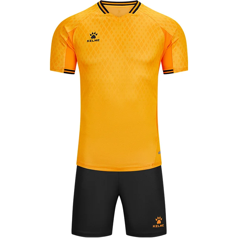 Kelme Football Uniform Team Set Men's Match Equipment Short Sleeved football uniform sports uniform sets