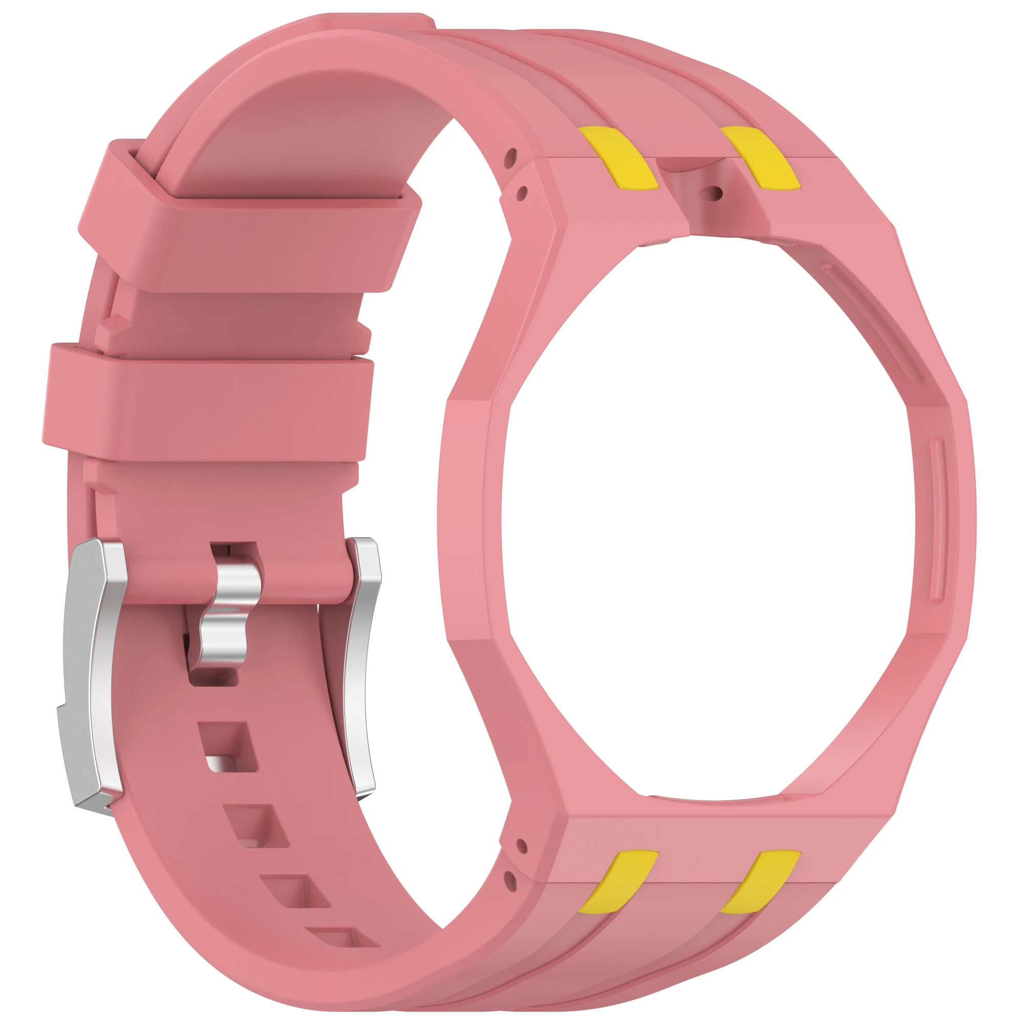 Silicone Strap with Integrated Watch Band and PC Case Accessories
