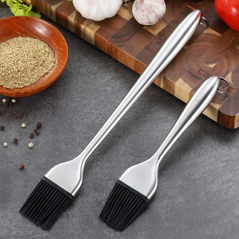 Silicone Kitchen Oil Brush BBQ Grill Basting Brush Barbecue Cooking Silicone Pastry for Baking Grill BBQ Accessories