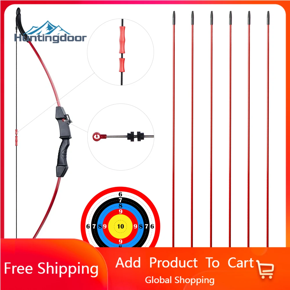 Huntingdoor Children's Bow And Arrow Set Split Recurve Bow Left And Right  Hand Universal Outdoor Parent-child Shooting Game - Darts - AliExpress