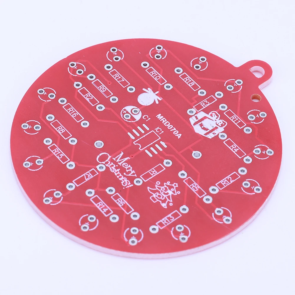 스템 교육용 발렌타인 데이용 PCB 납땜 DIY 키트, NE555 LED 크리스마스 트리 장식