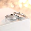 Daifuni 100% Real 925 Sterling Silver Ring Frosted Finger Rings For Woman Men Wedding Band Top Quality Allergy Free Jewelry 2