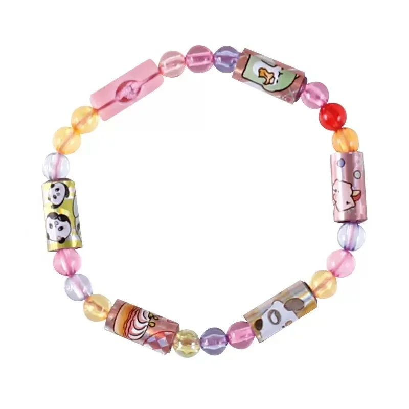 DIY Creative Sticker Bracelet Kit - Bead and Stationery Craft Set
