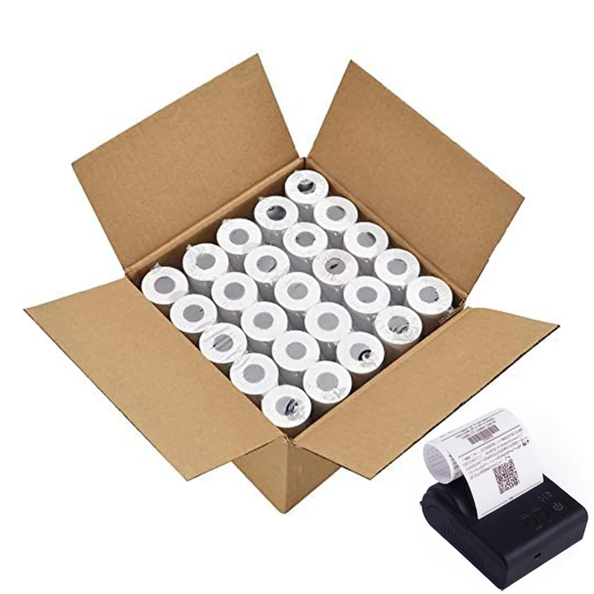 5 Rolls 18Meter Length 48g Thin Thermal Paper Roll 80x40 Printing Paper Thermal Receipt for Cash register
