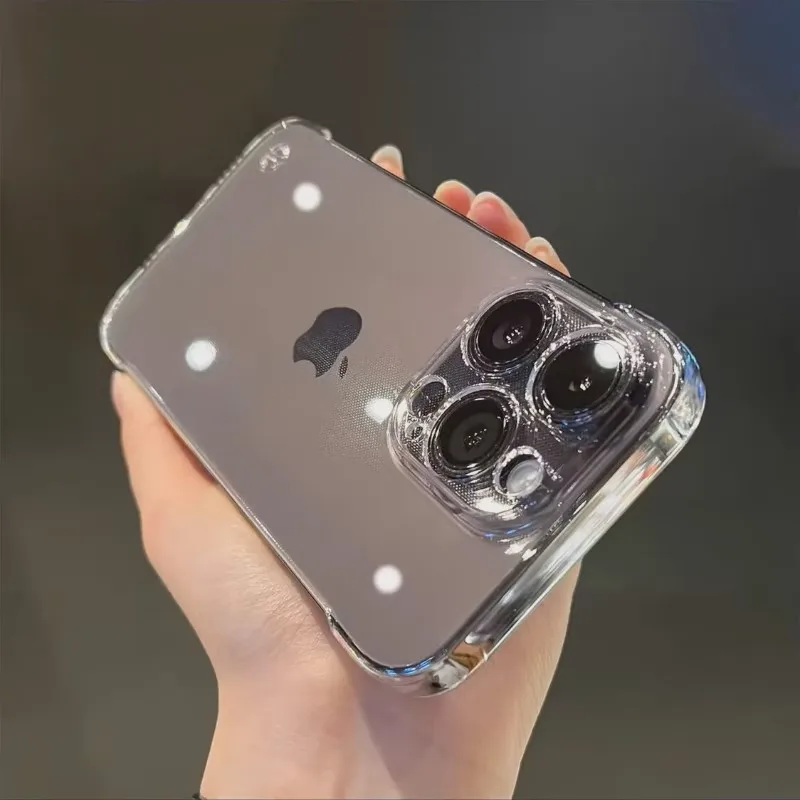 Ultra Thin Transparent Frameless Shockproof Case - Hard Plastic Slim Cover