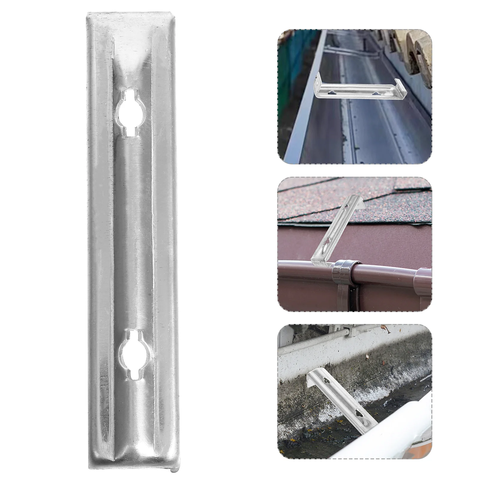 Aluminum Alloy Gutter Rack Heavy Duty Hangers Roof Supplies Bracket Rain Gutter Downspout Plumbing Gutters Brackets