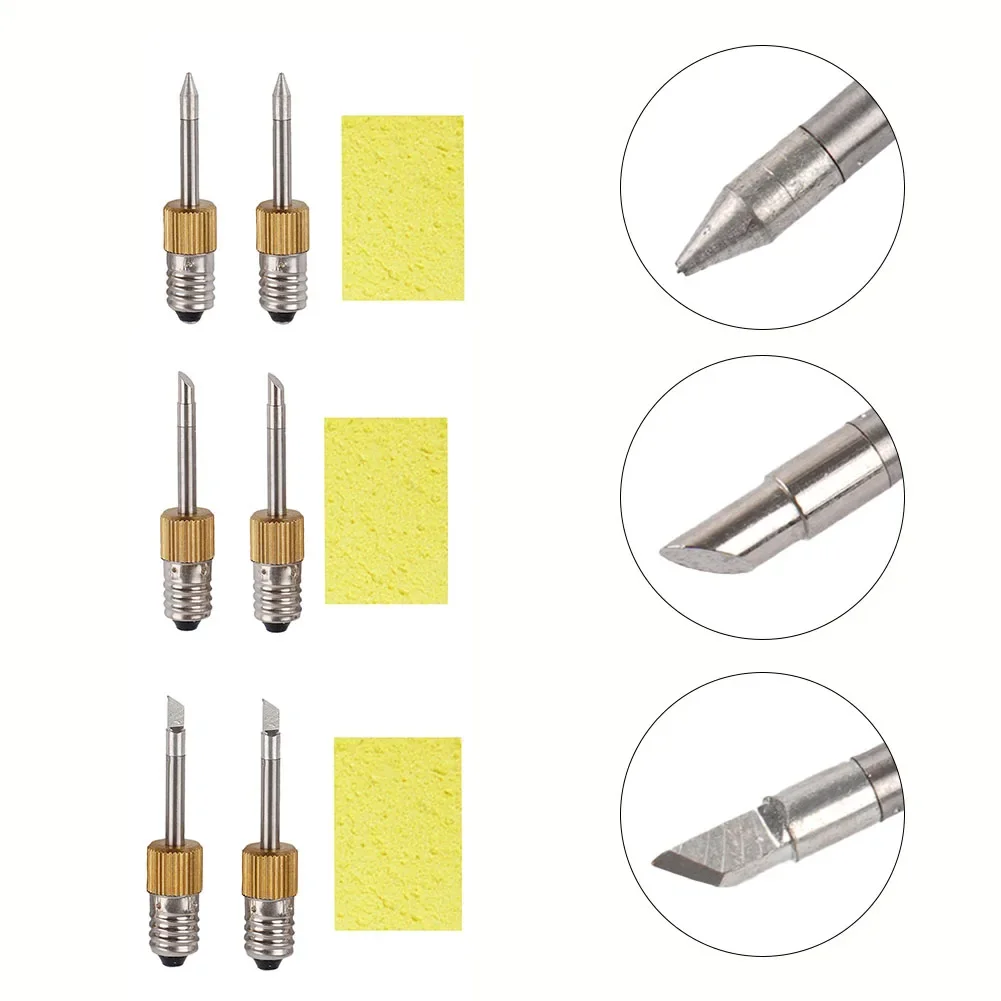 

E10 Interface Soldering Iron Tips Welding Head Replacement USB Electric Soldering Needle Tip Set B C K Types
