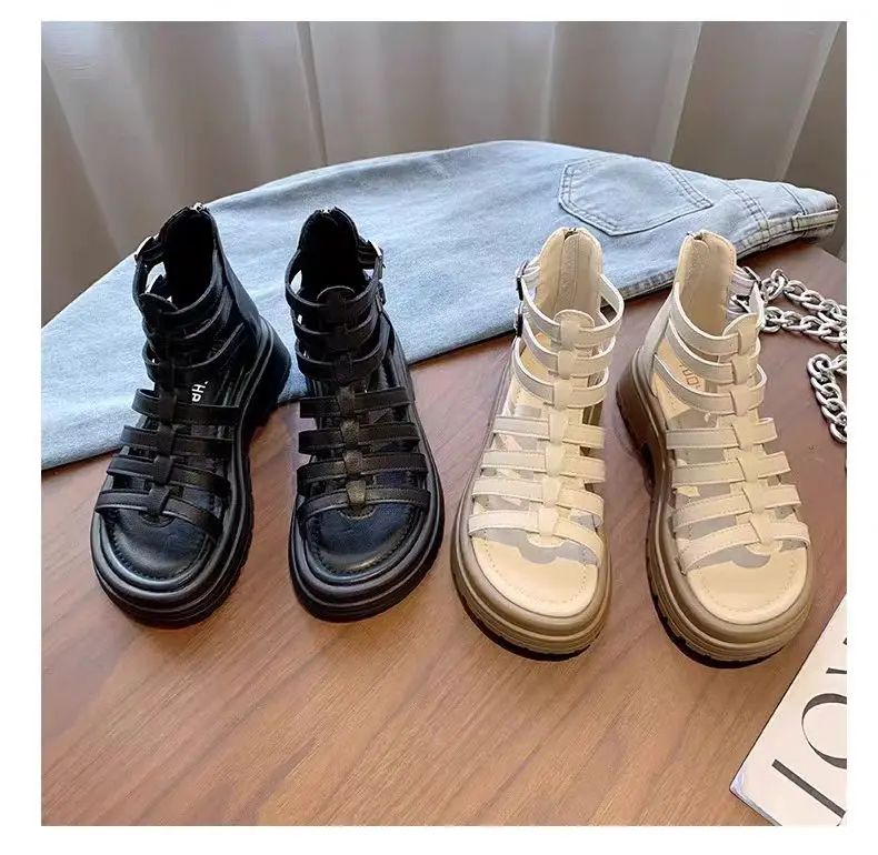 Girls Roman Sandals Non Slip Thick Sole Beach Shoes